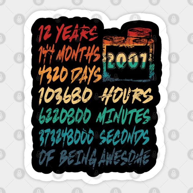 12 years of being awesome Sticker by joyTrends